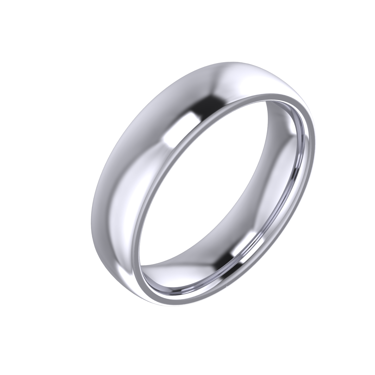 Court Shaped Wedding Ring 5mm