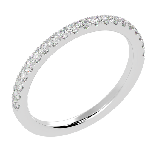Micro set Diamond 0.25ct Wedding Ring