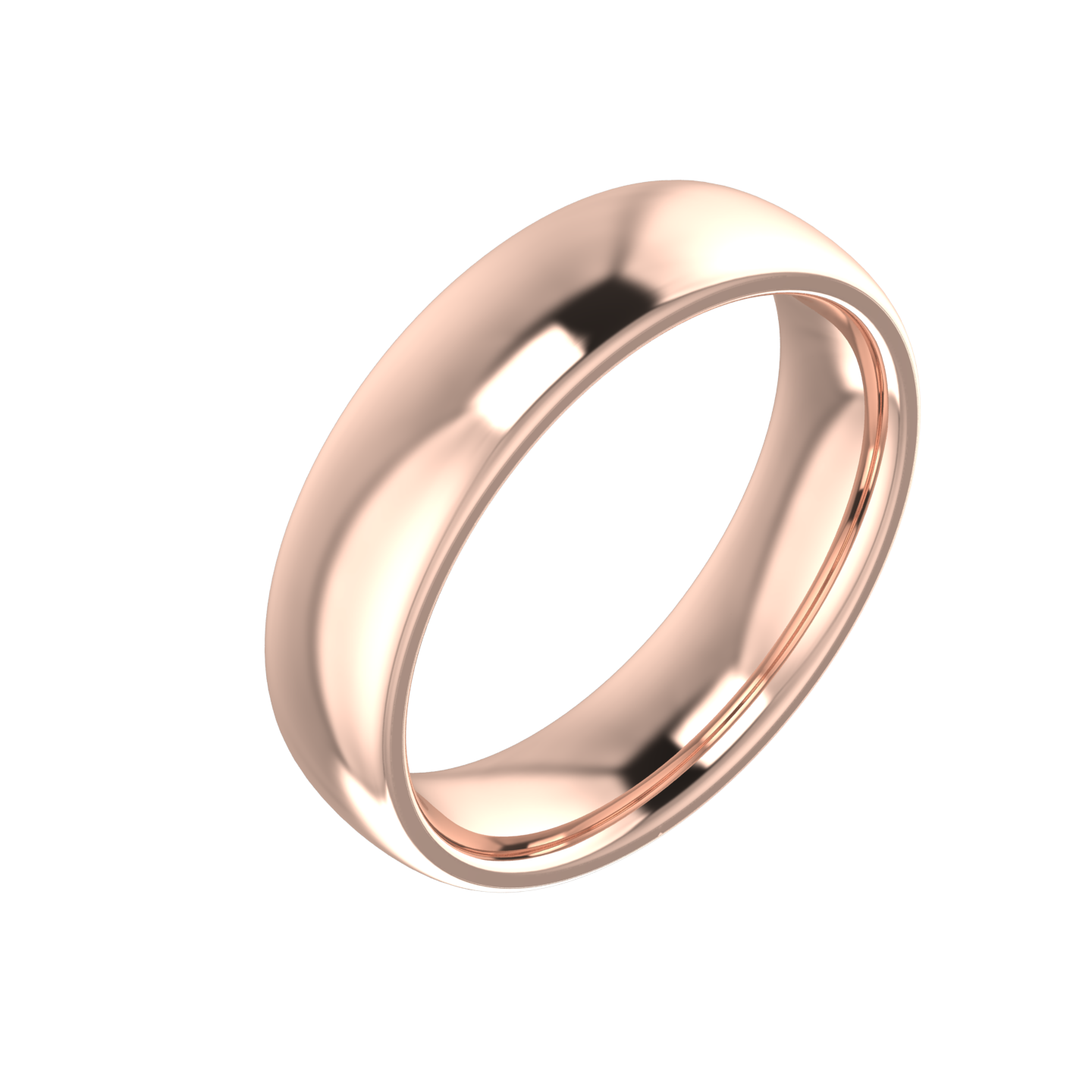 Court Shaped Wedding Ring 5mm