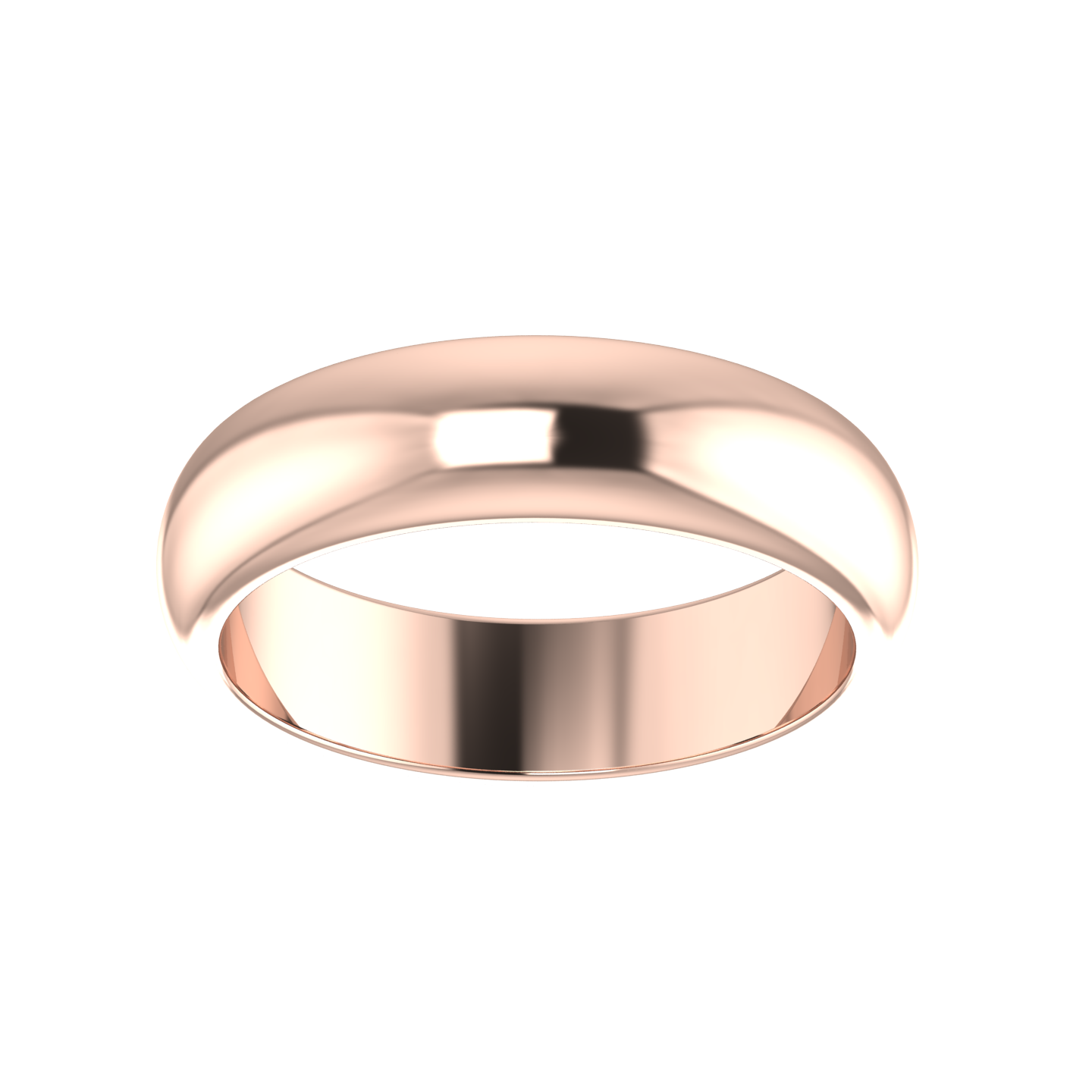 D - Shape Wedding Ring 5mm