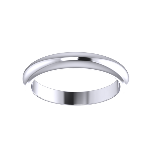 D - Shape Wedding Ring 3mm