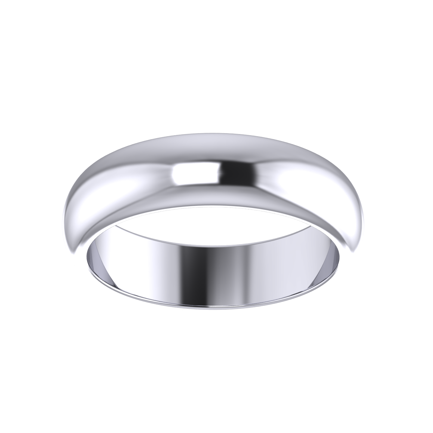 D - Shape Wedding Ring 5mm