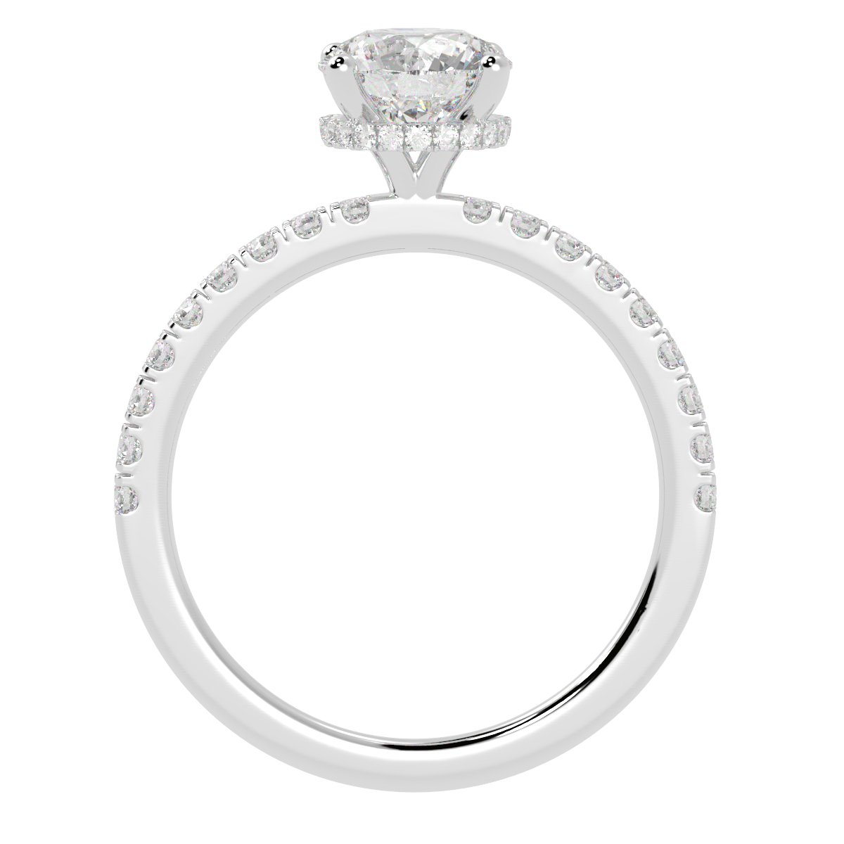 Hidden Halo Round Brilliant Cut Diamond Ring - Jewellery by L & S