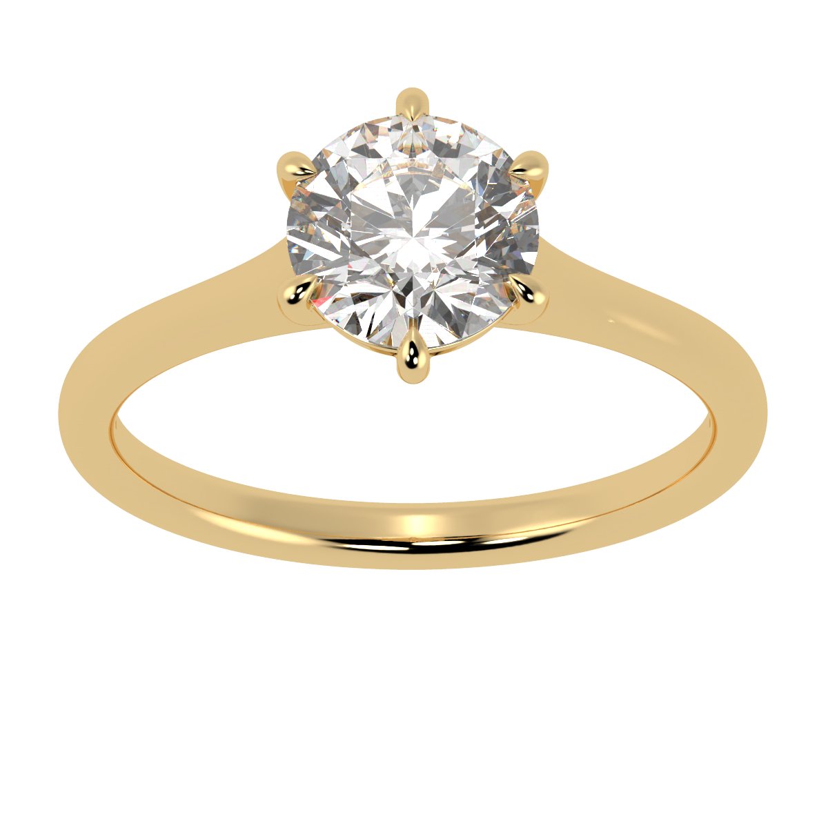 Six Claw Engagement Ring - Jewellery by L & S